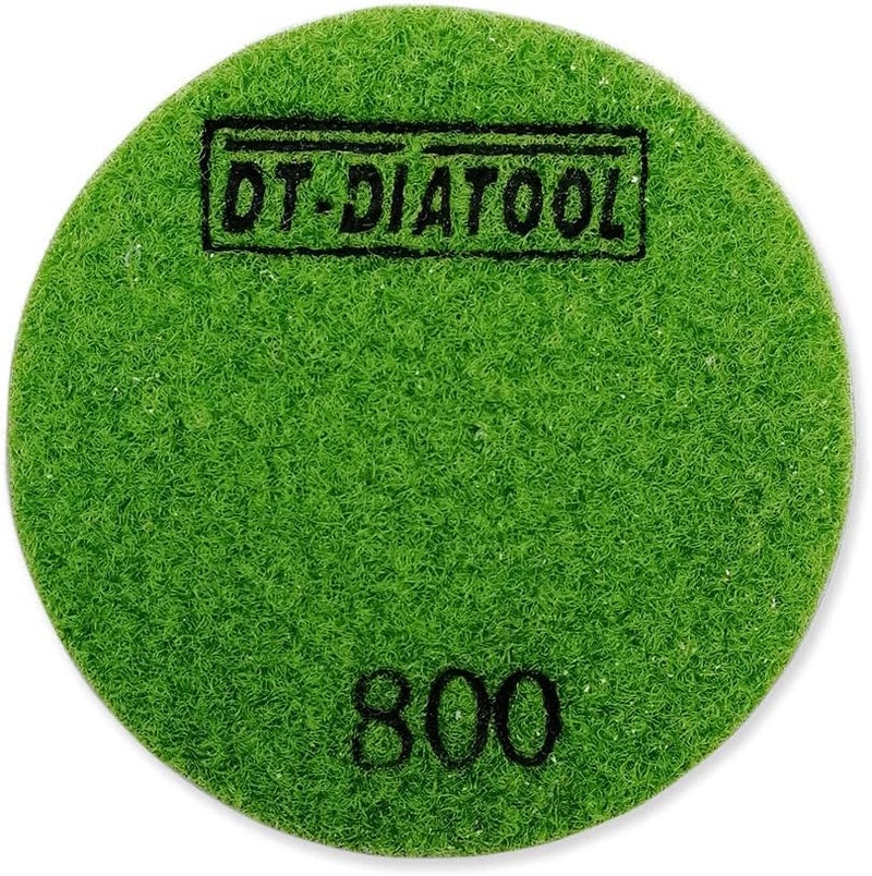 DTDIATOOL Concrete Polishing Pads 3 inch/80mm for Concrete, Cement and Terrazzo Floors Processing, Repairing and Renovating, Dry or Wet Use Diamond Grinding Pads Grit 800 3pcs - Image 3